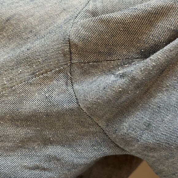 GAP Stretch Blue Linen Blend Ankle Straight Pant | SZ 10 - Picture 12 of 12